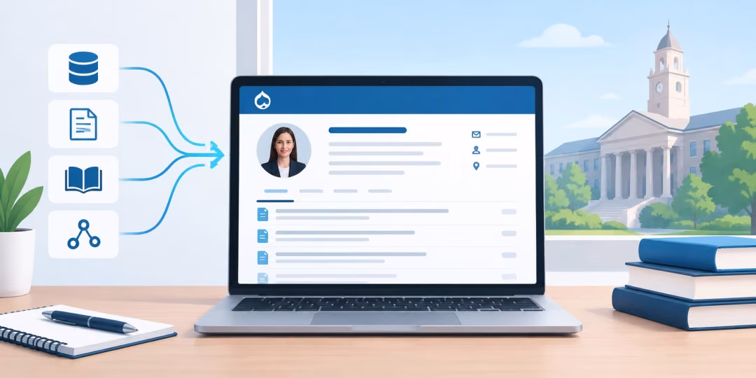 Faculty Profile Pages in Drupal: How Universities Get Publication Data onto the Website